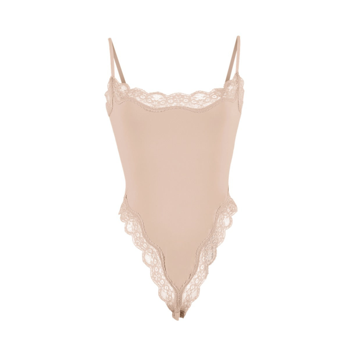 Lace Camisole Bodysuit塑身连体衣蕾丝花边性感吊带紧身衣Skims