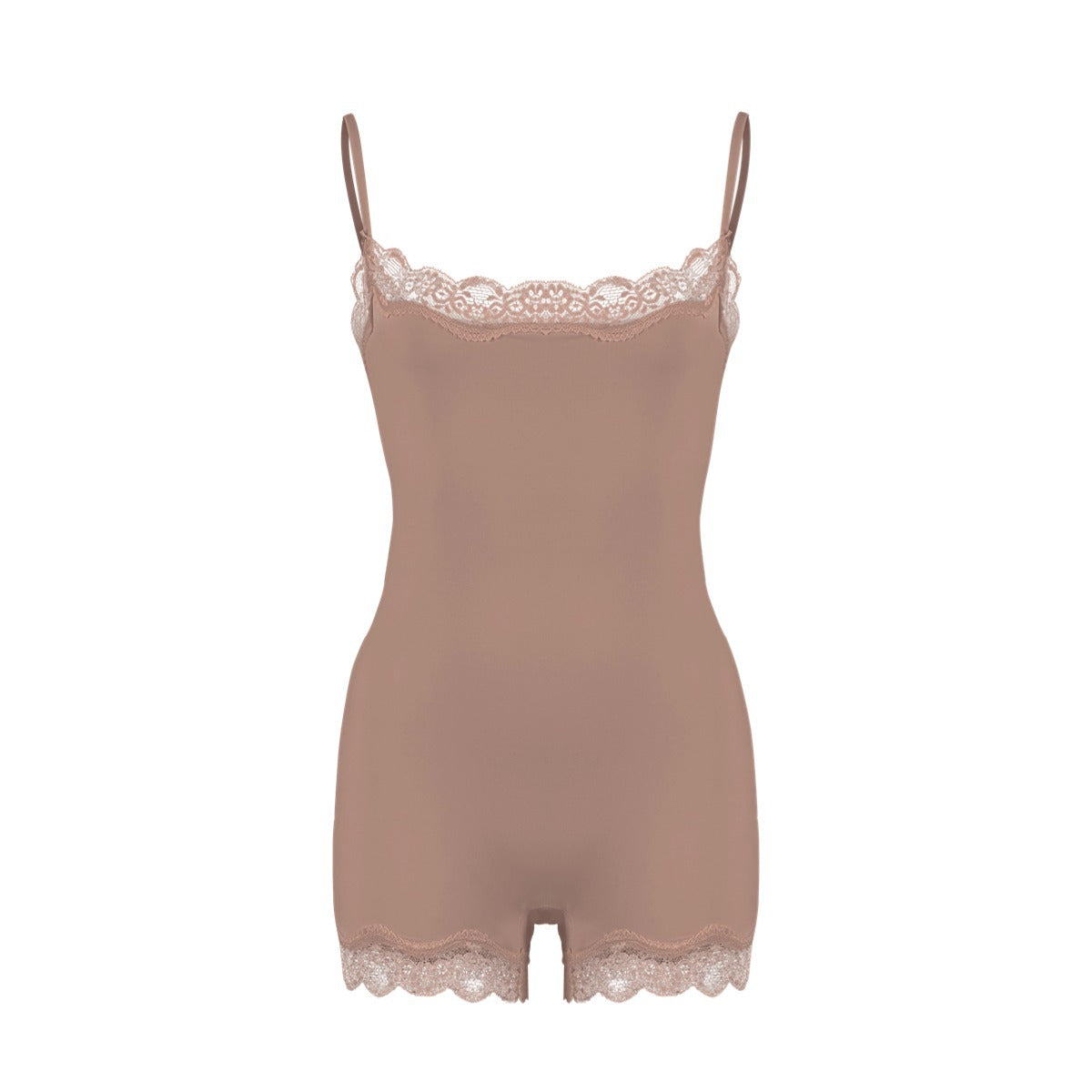 Lace Bodysuit性感蕾丝花边吊带塑身连体衣