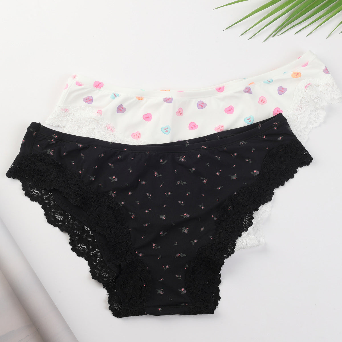 Lace Tanga 欧美性感蕾丝花边三角丁字裤舒适亲肤少女心内裤Skim*