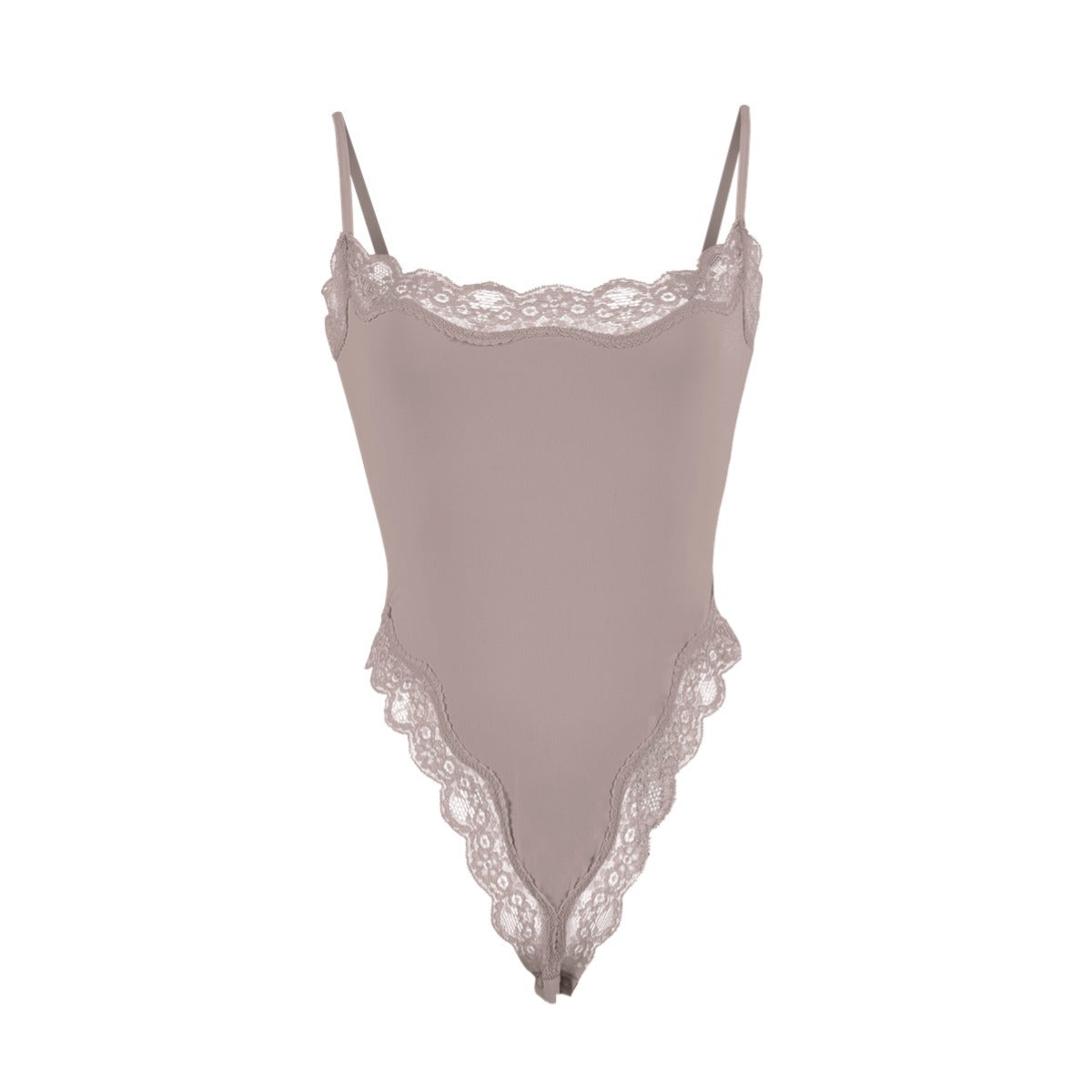 Lace Camisole Bodysuit塑身连体衣蕾丝花边性感吊带紧身衣Skims