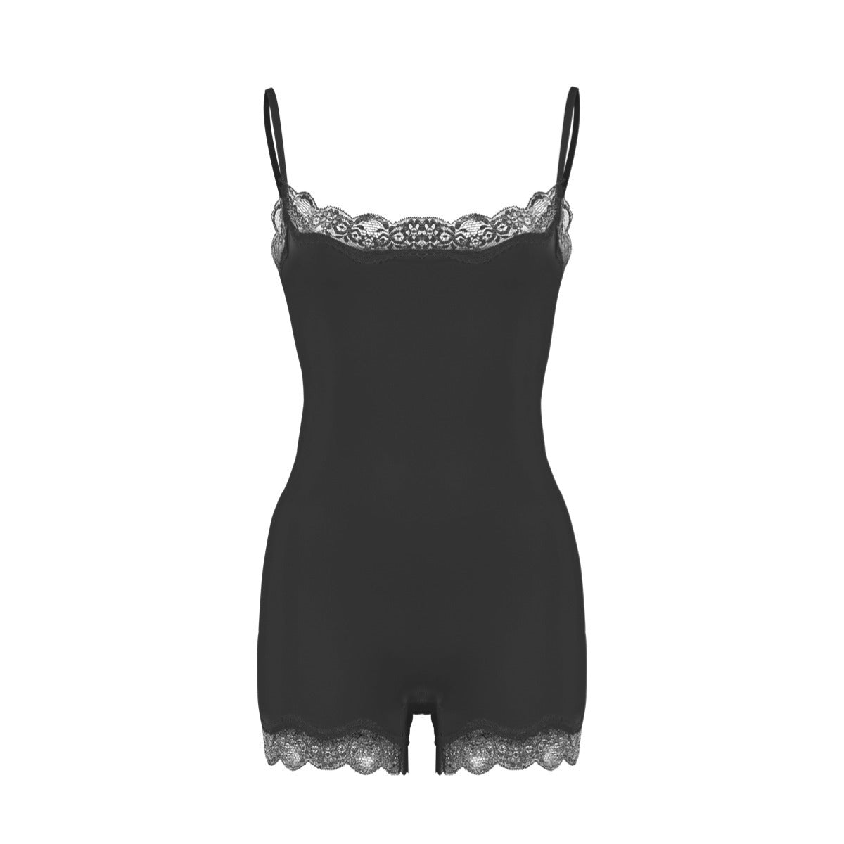 Lace Bodysuit性感蕾丝花边吊带塑身连体衣Kim同款塑身衣skims
