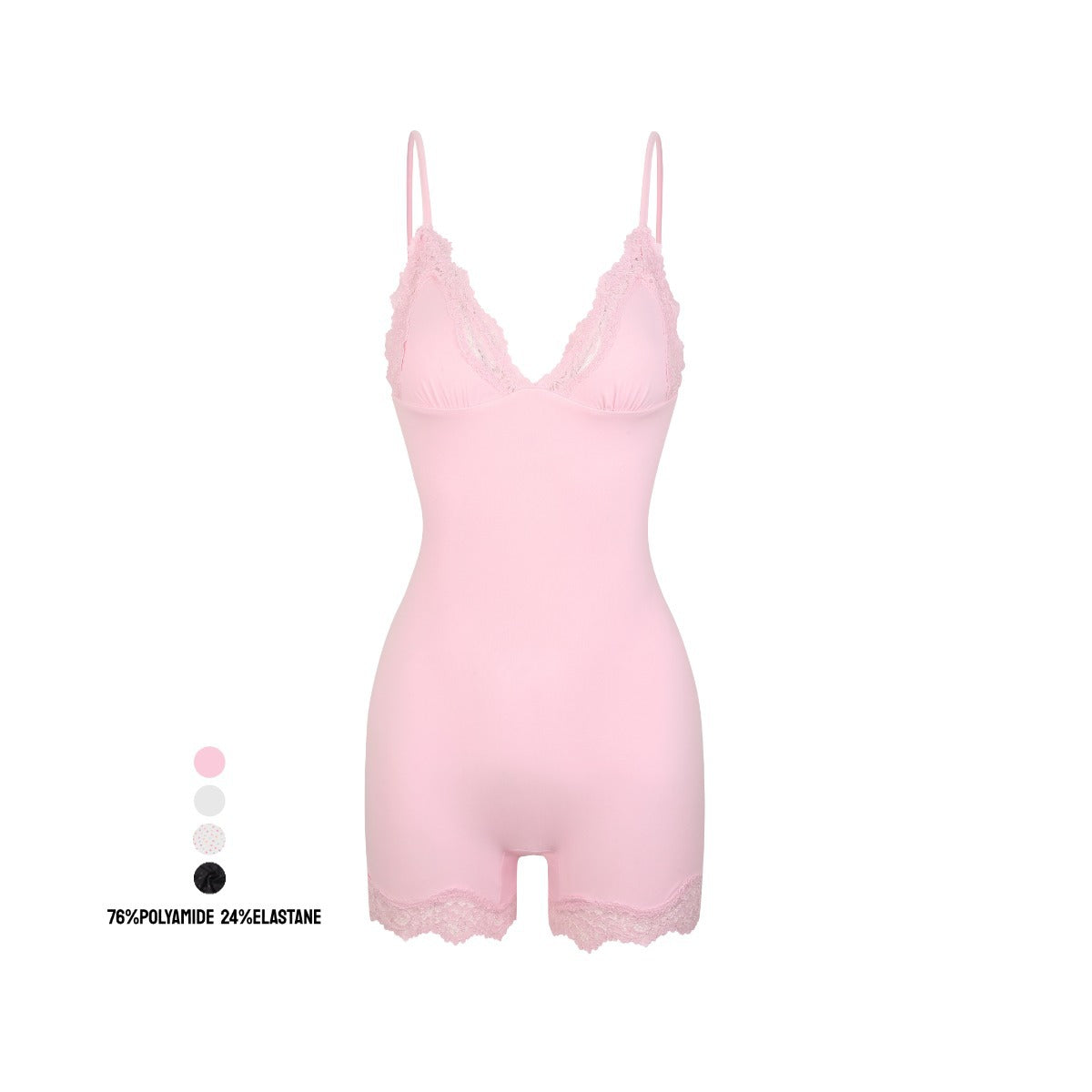 Lace Triangle Onesie性感塑身衣蕾丝花边连体衣无衬垫三角罩杯