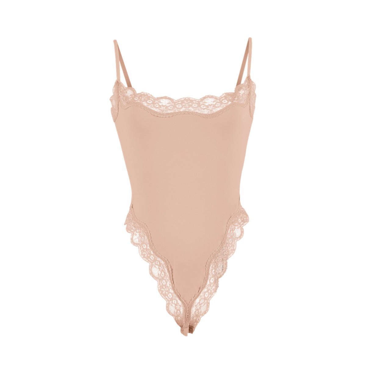 Lace Camisole Bodysuit塑身连体衣蕾丝花边性感吊带紧身衣Skims