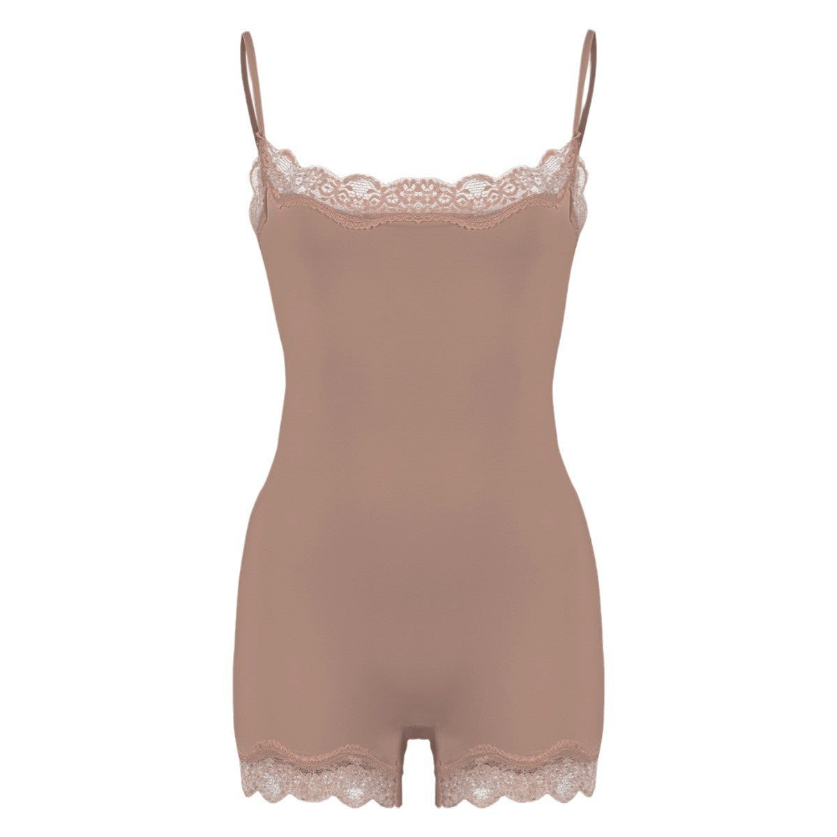 Lace Bodysuit性感蕾丝花边吊带塑身连体衣