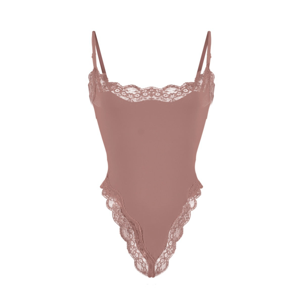 Lace Camisole Bodysuit塑身连体衣蕾丝花边性感吊带紧身衣Skims