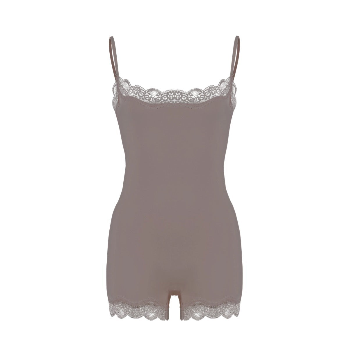 Lace Bodysuit性感蕾丝花边吊带塑身连体衣Kim同款塑身衣skims