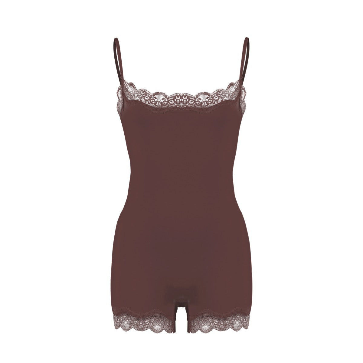 Lace Bodysuit性感蕾丝花边吊带塑身连体衣
