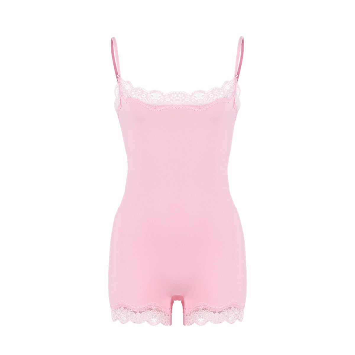 Lace Bodysuit性感蕾丝花边吊带塑身连体衣Kim同款塑身衣skims