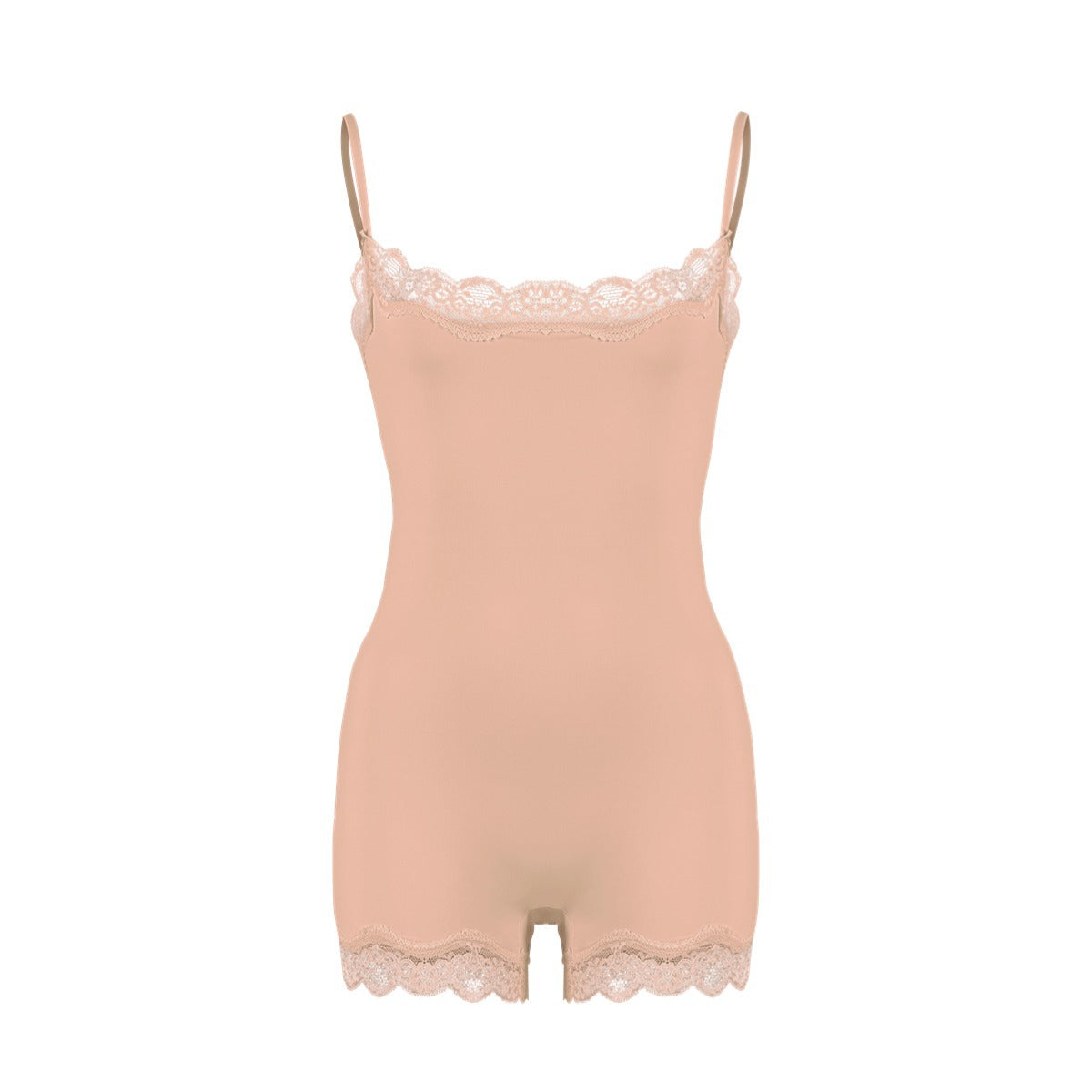 Lace Bodysuit性感蕾丝花边吊带塑身连体衣Kim同款塑身衣skims