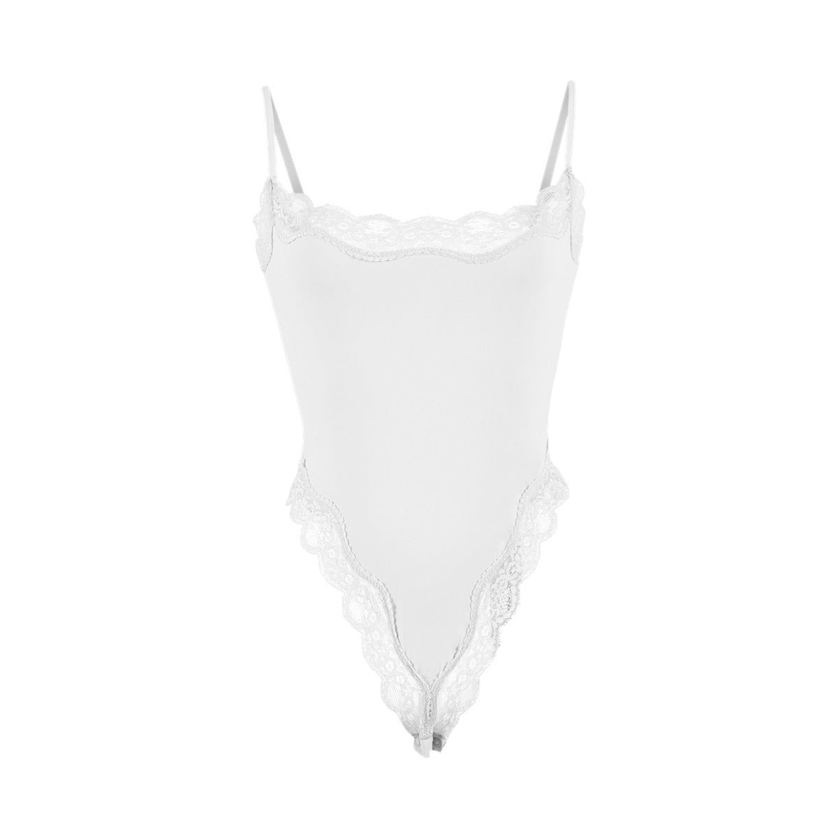 Lace Camisole Bodysuit塑身连体衣蕾丝花边性感吊带紧身衣