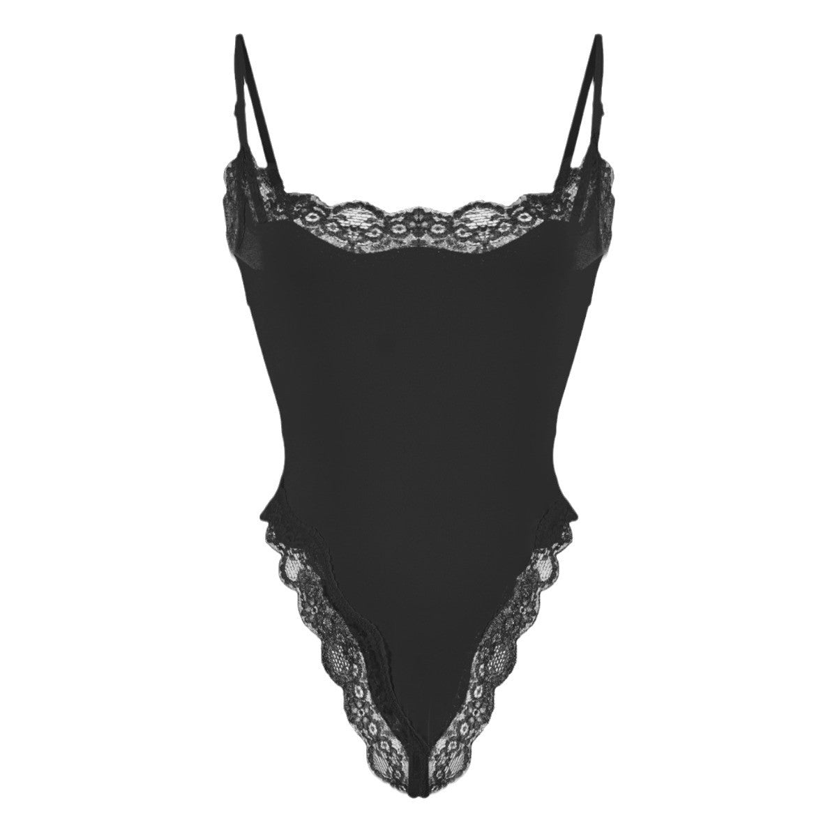 Lace Camisole Bodysuit塑身连体衣蕾丝花边性感吊带紧身衣Skims