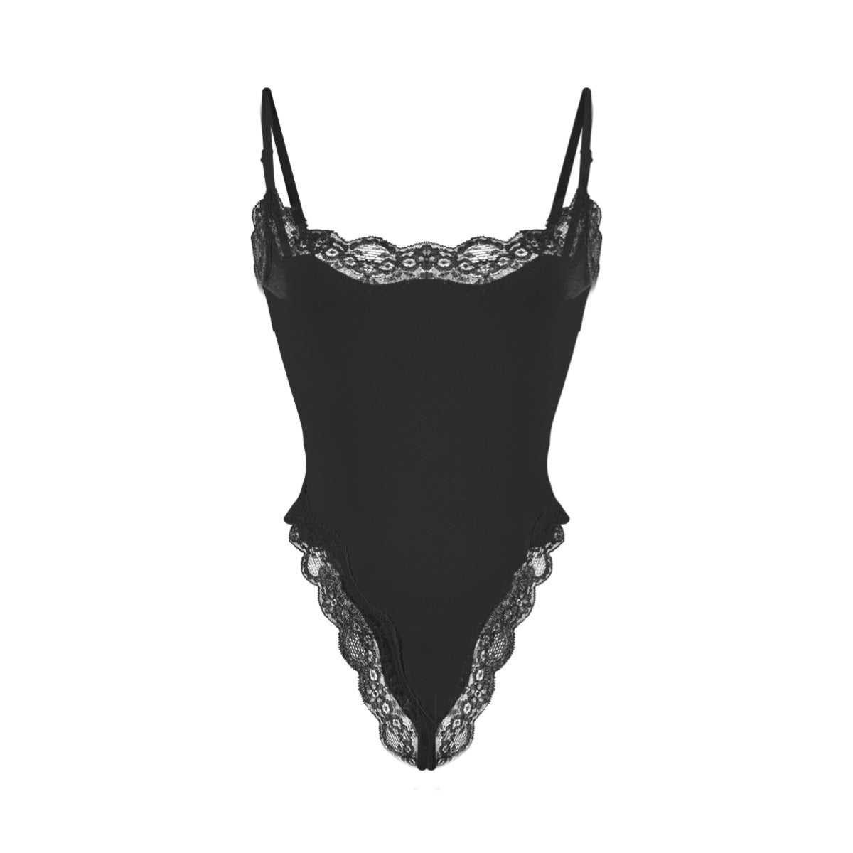 Lace Camisole Bodysuit塑身连体衣蕾丝花边性感吊带紧身衣Skims