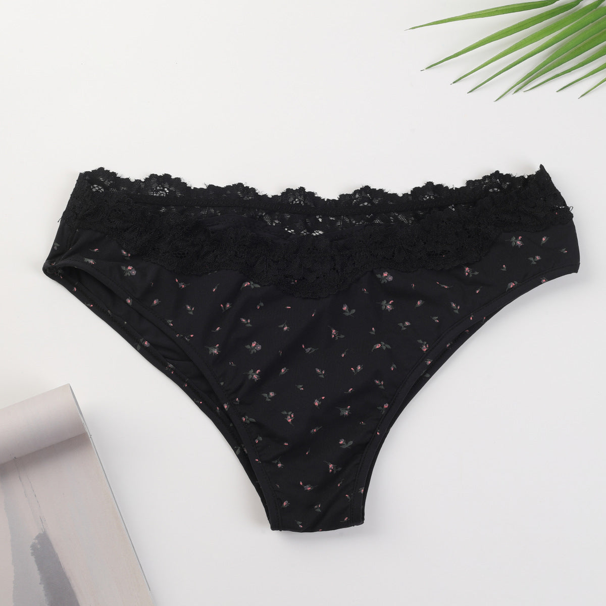 LACE DIPPED THONG蕾丝花边三角丁字裤卡戴珊同款少女心内裤塑身