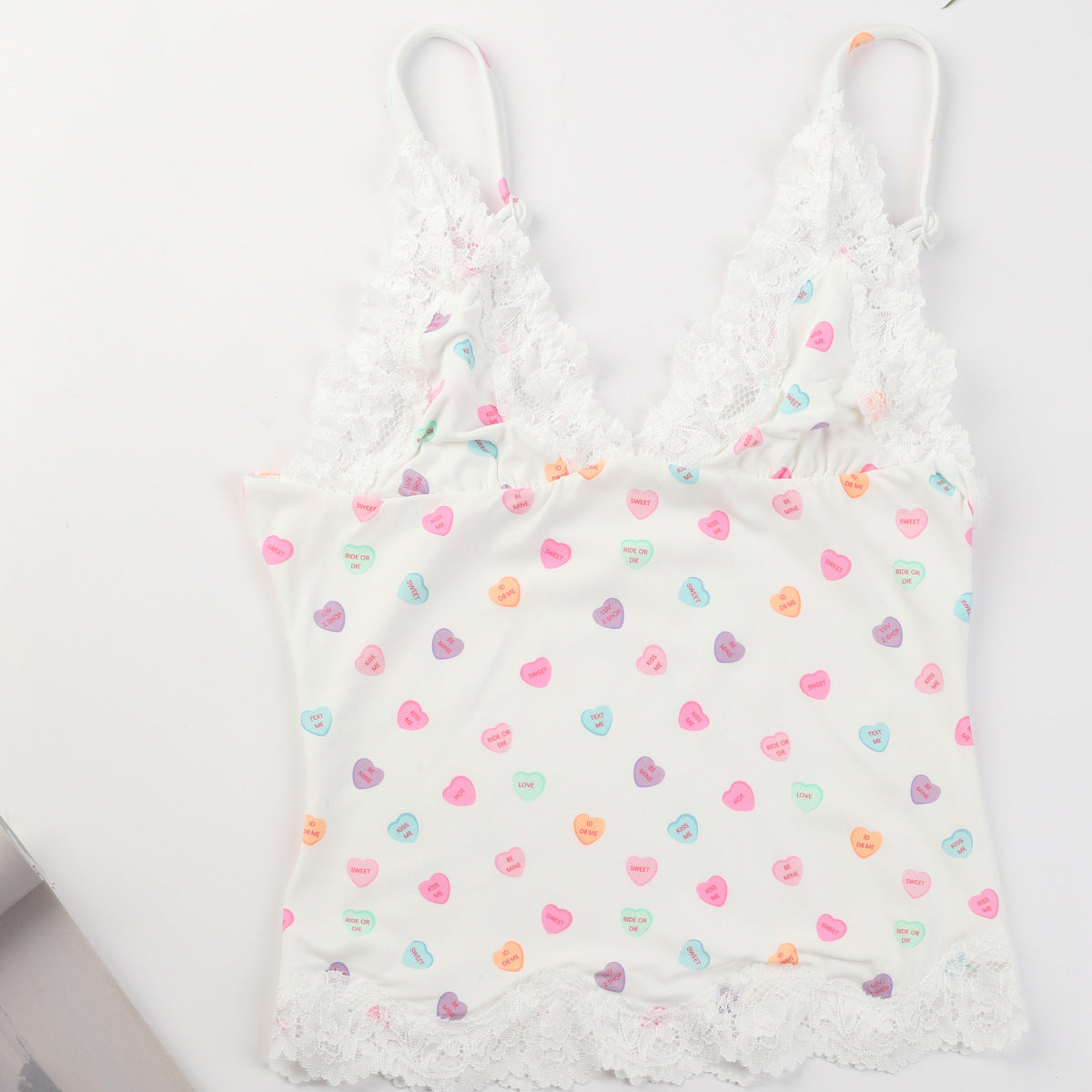 Triangle Cami&BoyShort性感蕾丝吊带背心短裤Skim塑身分体式套装