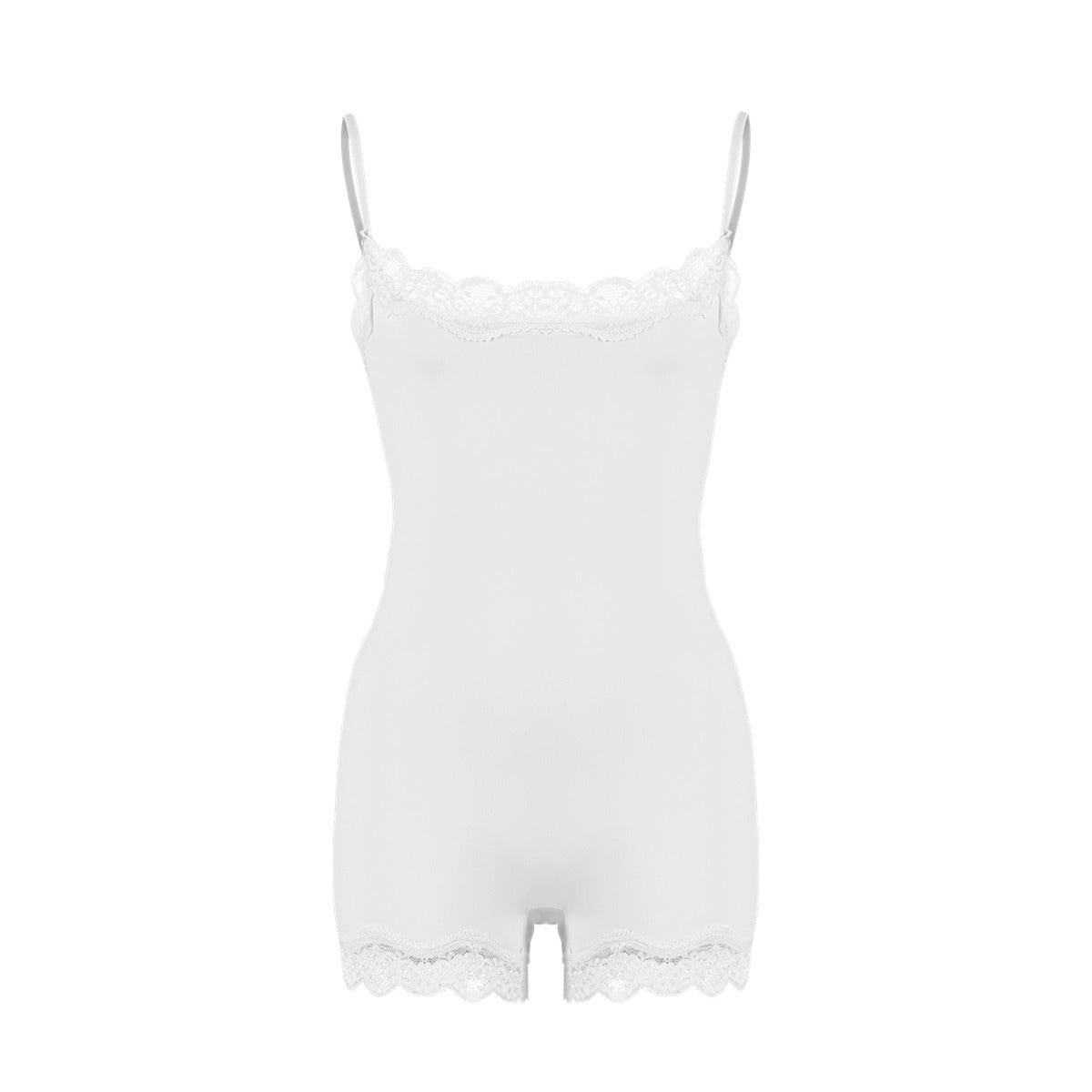 Lace Bodysuit性感蕾丝花边吊带塑身连体衣
