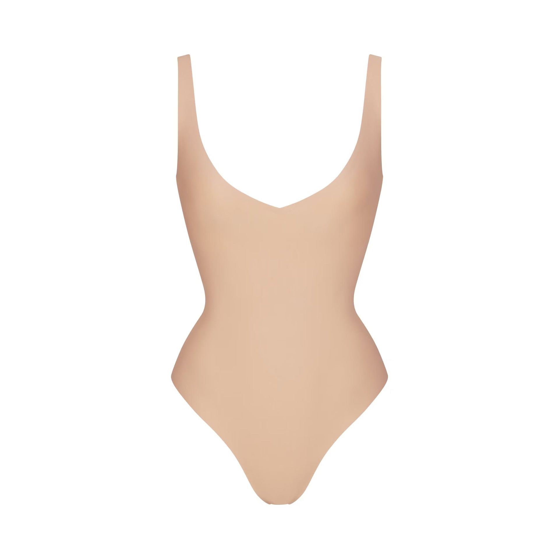 Unlined Plunge Thong Bodysuit塑身衣性感丁字裤无衬垫罩杯连体